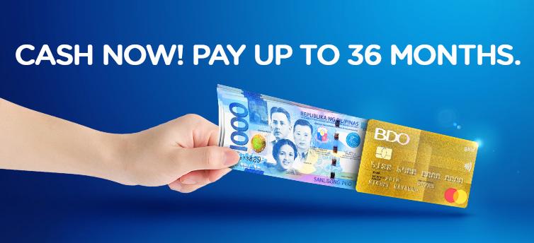 CASH NOW with your BDO Credit Card - Home